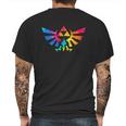 Legend Of Zelda Triforce Symbol Tie Dye Mens Back Print T-shirt