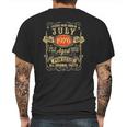 Legends Were Born In July 1976 45Th Birthday 45 Years Old Mens Back Print T-shirt