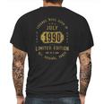 Legends Born In July 1990 32Nd Birthday 32 Years Old Mens Back Print T-shirt