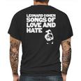 Leonard Cohen - Songs Of Love And Hate Shirt Mens Back Print T-shirt