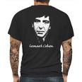 Leonard Cohen Tshirt Mens Back Print T-shirt