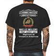 Les Hommes Naissent Libreset Egauz Mais Le Meilleur Ont Servi Au Régiment De Chasseurs Ardennais Mens Back Print T-shirt