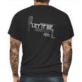 Let It Be Lyrics Art Mens Back Print T-shirt