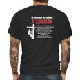 Lineman-Shirts-10-Reasons-To-Be-With-A-Lineman-01_582C5c8774f0e Mens Back Print T-shirt