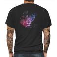 Lion Watercolor Style Leo Astrology Space Nebula Lion Mens Back Print T-shirt