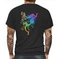 Live Action Phoenix Watercolor Mens Back Print T-shirt