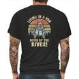 Living In A Van By The River Motivational La De Frikin Da Mens Back Print T-shirt