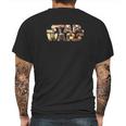 Logo The Mandalorian Scene Mens Back Print T-shirt