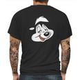 Looney Tunes Pepe Face Mens Back Print T-shirt