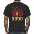 I Love You 3000 Helmet Logo Mens Back Print T-shirt