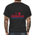 I Love Costco Mens Back Print T-shirt