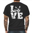 Love Dog Australian Kelpie Mens Back Print T-shirt