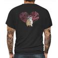 I Love Dwarf Hamsters Mens Back Print T-shirt