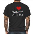 I Love Nancy Pelosi Heart Mens Back Print T-shirt