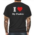 I Love My Pookieheart My Pookie Mens Back Print T-shirt