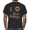 I Love Social Distancing Fun Mens Back Print T-shirt