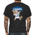 Lowes Unicorn Dabbing Mens Back Print T-shirt