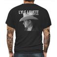 Lyle Lovett Tshirt Mens Back Print T-shirt