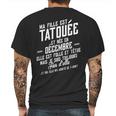 Ma Fille Est Tatouee Et Nee En Decembre Mens Back Print T-shirt