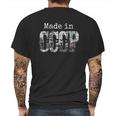 Made In Cccp Retro Vintage Made In Ussr Mens Back Print T-shirt