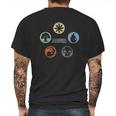 Magic The Gathering 5 Colors Mens Back Print T-shirt