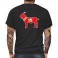 Mahomes Goat Mens Back Print T-shirt