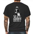 Mail Escort Postal Worker Scan Barcodes Delivery Mens Back Print T-shirt