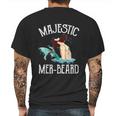 Majestic Merbeard Funny Merman Manly Merman Mens Back Print T-shirt