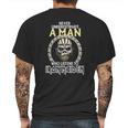 A Man Who Listen To Iron Maiden Mens Back Print T-shirt