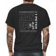 Man Up Peter Mens Back Print T-shirt