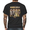 The Mandalorian Character Panel Mens Back Print T-shirt