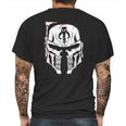 Mandalorian Face - Star Wars Movie Mens Back Print T-shirt