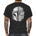 The Mandalorian This Is The Way Basic Gift Mens Back Print T-shirt