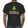 Mardi Gras Nola Mens Back Print T-shirt