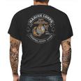 Marine Corps Usmc Marine Corps Biker Mc Mens Back Print T-shirt