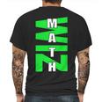 Math Wiz Logo Mens Back Print T-shirt