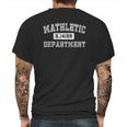 Mathletic Pi Department Mens Back Print T-shirt