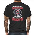 I May Live In Michigan But On Ohiostate Game Day Buckeyes Mens Back Print T-shirt