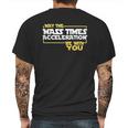 May Times Acceleration Be With You Science Fun Men Mens Back Print T-shirt