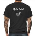 Merry Potter Funny Book Reading Harry Pottery Mens Back Print T-shirt