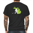 Michigan State Bigfoot Hunter Mens Back Print T-shirt