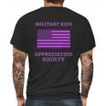 Military Kids Appreciation Society Veteran Of Us Army American Flag Graphic Design Printed Casual Daily Basic Mens Back Print T-shirt