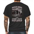 Military Wear Red On Fridays Until They All Come Home Mens Back Print T-shirt