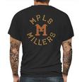 Minneapolis Millers - Mens T-Shirt By American Apparel Mens Back Print T-shirt