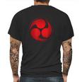 Mitsu Tomoe Shinto Trinity Symbol Japan Martial Arts Mens Back Print T-shirt