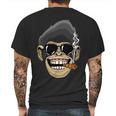 Monkey Smoking Cigar Mens Back Print T-shirt