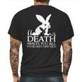 Monty Python Rabbit Death Awaits You All With Big Nasty Pointy Teeth Mens Back Print T-shirt