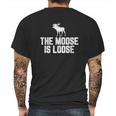 The Moose Is Loose Vintage Mens Back Print T-shirt