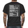 Mosin Nagant Nutrition Facts Mens Back Print T-shirt