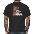 Motocross Eat Sleep Braap Repeat Mens Back Print T-shirt